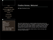 Tablet Screenshot of finelinehomesnh.com